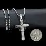 Uloveido Mens Stainless Steel Lords Prayer Bible Verse Engraved Cross Pendant Necklace with Round Mustard Seed Uloveido Mens Stainless Steel Lords Prayer Bible Verse Engraved Cross Pendant Necklace with Round Mustard Seed