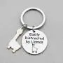 G-Ahora Llamas Keychain Easily Distracted by Llamas Alpaca Jewelry Gift for Llamas Lovers(by Llamas KR)