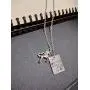 Plated Silver Alloy Unicorn Necklace Pendant Charms Chain for Females gifts- She Believed She Could So She Did ''Life Is Magical'' Unicorn Necklace