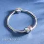 FOREVER QUEEN 925 Sterling Silver Heart Love with 3D Rose Flower Charms Beads for Bracelets Necklaces Wedding Valentines Day Mothers Day Gift Jewelry for Women FOREVER QUEEN 925 Sterling Silver Heart Love with 3D Rose Flower Charms Beads for Bracelets Necklaces Wedding Valentines Day Mothers Day Gift Jewelry for Women