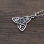 SanLan Triple Moon Goddess Triquetra Pentacle Necklace Pagan Wicca Pendant Necklace