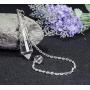 yippee Natural Crystal Quartz Pendulum Pendant Dowsing Tool,Chakra Reiki Meditation