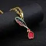 St. Kitts and Nevis Union Flag Pendant Necklaces Gold Color & Stainless Steel Jewelry Ethnic Gifts for Women Men