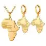 U7 African Jewelry Platinum or 18K Gold Plated Outline Pendant Charm Dangle Drop Earrings Africa Map Necklace Earrings Set U7 African Jewelry Platinum or 18K Gold Plated Outline Pendant Charm Dangle Drop Earrings Africa Map Necklace Earrings Set