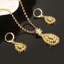 Ethiopian African Wedding Party Jewelry Set Pendant Necklace Earrings Eritrea Habesha Women Jewelry