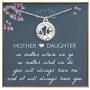 EFYTAL Mom Gifts, 925 Sterling Silver Mommy & Baby Bird Necklace for Mother & Daughter, Necklaces for Women, Best Birthday Gift Ideas, Pendant Mothers Jewelry For Her, Mothers Day