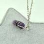 Paialco Jewelry Hand Wired Healing Crystal Point Chakra Pendant Necklace