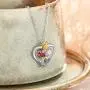 Personalized Rose Necklace for Women Custom Names Necklace Pendant with Simulated Birthstones Christmas Jewelry Gift Birthday Gift for Women Wife Girls Her Personalized Rose Necklace for Women Custom Names Necklace Pendant with Simulated Birthstones Christmas Jewelry Gift Birthday Gift for Women Wife Girls Her