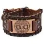 TURTLEDOVE Viking Bracelet Tree of Life - Nordic Bracelet with Yggdrasil Amulet - Pagan Jewelry of Dara Celtic Knot TURTLEDOVE Viking Bracelet Tree of Life - Nordic Bracelet with Yggdrasil Amulet - Pagan Jewelry of Dara Celtic Knot