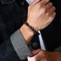 Mealguet Jewelry Mens Stainless Steel Opposite Dragon-Themed Twisted Wire Viking Cuff Bangle Bracelet,4 Color