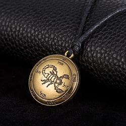 fishhook The Fifth Pentacle of Scorpion Mars Key of Solomon Protect from Evil Spirits Necklace