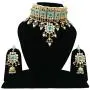 Finekraft Indian Bridal Wedding Kundan Pearls Necklace Jewelry Set for Women