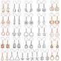 26 Pairs Small Dangle Earrings for Women Pack in Rose Gold/Silver Tone,Compound with 26 Styles