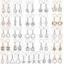 26 Pairs Small Dangle Earrings for Women Pack in Rose Gold/Silver Tone,Compound with 26 Styles