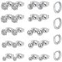 KANOUE Hypoallergenic Stainless Steel Stud Earrings Set Cubic Zirconia 316L Earrings (12 Pairs)