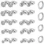 KANOUE Hypoallergenic Stainless Steel Stud Earrings Set Cubic Zirconia 316L Earrings (12 Pairs)