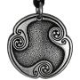 Pewter Eolh Algiz Rune of Protection Pendant Necklace