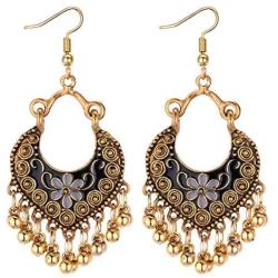 Vintage Boho Statement Drop Dangle Earrings Bohemian Ethnic Handmade Beaded Charms Earring for Women Girls Jewelry Gift