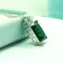 KEETEEN Colorful Life Sterling Silver Necklace with Princess Cut Pendant in Simulated Gemstones