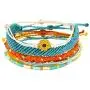 SUNSH 5PCS Boho Woven Sunflower Bracelets for Women Teens Girls Boy Kids Couple Handmade Wrap Rope Charm Beach Surf Braided Adjustable Strings Boyfriend Girlfriend Mother Daughter Friendship Gifts