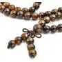 Jovivi Tibetan 6mm 8mm 108 Natural Tiger Eye Gemstone Beads Prayer Mala Bracelet Necklace