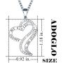 Ado Glo Mother’s Day Sister Gifts, Always My Sister Forever My Friend Love Heart Pendant Necklace, Fashion Jewelry for Women and Girls, Her Christmas Anniversary Birthday Present from Brother, Friend