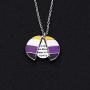 CENWA Non-Binary Gift Non Binary Pride Queer Gift Non Binary Flag Im The Non-Binary Sheep in The Family Open Locket Necklace