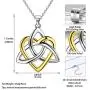 Besilver Christmas Necklace Gift Men Women 925 Sterling Silver Celtic Magen David Star/Horus Eye of Ra/Double Heart/Celtic Knot Pendant Necklace Amulet Jewelry Gift Besilver Christmas Necklace Gift Men Women 925 Sterling Silver Celtic Magen David Star/Horus Eye of Ra/Double Heart/Celtic Knot Pendant Necklace Amulet Jewelry Gift