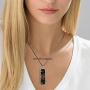 Crystal Chakra Gemstone Orgonite Necklace Pendant | EMF Protection | Energy Generator | Spiritual Healing (Black Tourmaline)