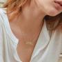 FaithHeart Custom Name Necklace Women Girls Stainless Steel 18K Gold Plated Personalized Names Jewelry Customized Choker Pendant Charms with 18 Inch
