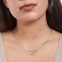 Dear Ava Sisters Gift Necklace: Sister Birthday Gift, Big Sister Gift, 3 Asymmetrical Circles (Silver-Plated-Brass, NA)