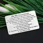 CYTING The Ten Commandments Engraved Wallet Card Christian Wallet Insert Bible Verse Religious Jewelry Inspirational Gift for Family Friends