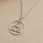 CENWA Hermetic Seal of Light Symbol Alchemy Jewelry Alchemy Elixir of Life Symbol Charm Pendant Jewelry Alchemy Symbol Pendant Necklace