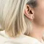 Lightning Bolt Earrings Gold Huggie Hoop Earrings Gold And Silver Color Lightning Pendant Dangle Drop Dainty Minimalist Simple Boho Hypoallergenic Jewelry for Women Girls
