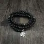 Self-Discovery 108 Bead Mala Bracelet with Lotus Charm and 6mm Small Stone Beads Self-Discovery 108 Bead Mala Bracelet with Lotus Charm and 6mm Small Stone Beads