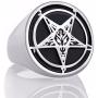 Elfasio Pentagram Satanic Baphomet Goat Rings Sulfur Leviathan Cross Satan Demon Devil Symbol Men Stainless Steel Ring Size 7-15