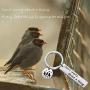 AKTAP Dont Worry About A Thing Keychain Three Little Birds Jewelry Encouragement Friendship Gifts