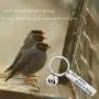 AKTAP Dont Worry About A Thing Keychain Three Little Birds Jewelry Encouragement Friendship Gifts