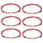 18K Gold Plated Heart String Bracelets For Women Men Teen Girls Boys Adjustable Hand-woven Nylon Red Black Rope Cord Thread Gift Minimalist Jewelry, 2/6pcs