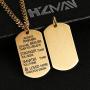 HZMAN Always Remember You are Braver Than You Believe Dog tag Stainless Steel Pendant Inspiring Brave Necklace 22 + 2 inch Chain