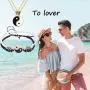 choice of all 4PCS Couples Necklace Bracelets for Him and Her Yin Yang Couples Necklace Leather Braclets Couple Jewelry Gift choice of all 4PCS Couples Necklace Bracelets for Him and Her Yin Yang Couples Necklace Leather Braclets Couple Jewelry Gift