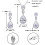 EVER FAITH Wedding 8-Shape Zircon Jewelry Set Austrian Crystal