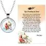 Lola Bella Gifts Cardinals Appear When Angels are Near Circular Medallion Memorial Necklace with Red Feathered Soul Poem Card Box Grief Sympathy Gift Lola Bella Gifts Cardinals Appear When Angels are Near Circular Medallion Memorial Necklace with Red Feathered Soul Poem Card Box Grief Sympathy Gift