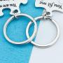 HN HNHB My Missing Piece Fit Me Perfectly Couple Keychain Girlfriend Gift Valentine Jewelry Gifts (Missing Piece KE) …