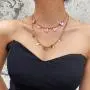 PROTUSTER Boho Butterfly Double Layered Choker Necklaces Chain Necklace Set Pink Butterflies Pendant Clothing Accessories Jewelry for Women and Teens Girls PROTUSTER Boho Butterfly Double Layered Choker Necklaces Chain Necklace Set Pink Butterflies Pendant Clothing Accessories Jewelry for Women and Teens Girls