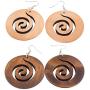 African Wooden Earrings for Women EVBEA Big Statement Circle Beautiful Earrings