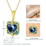 SISMIURRA Heart Four Leaf Clover Love Pendant Necklace S925 Sterling Silver 5A Cubic Zirconia Charm Necklace for Women SISMIURRA Heart Four Leaf Clover Love Pendant Necklace S925 Sterling Silver 5A Cubic Zirconia Charm Necklace for Women