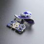 TongXin Zeta Phi Beta Sorority Paraphernalia Gift for Women 1920 ZPB Rhinestone Brooch Pin Greek Sorority Jewelry Gift for Finer Women