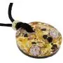 GlassOfVenice Murano Glass Venetian Reflections Round Necklace and Earrings Set - Topaz Gold GlassOfVenice Murano Glass Venetian Reflections Round Necklace and Earrings Set - Topaz Gold