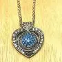 Mini Petite Open Heart clear Rhinestone Pendant Charm Necklace 18 inch and Hold One 12mm Mini Snap My Prime Gifts